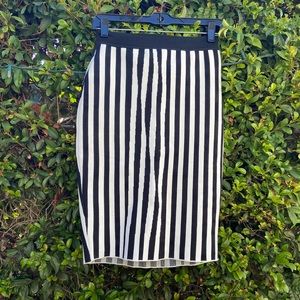 A.L.C. Jake striped knit pencil skirt, OS